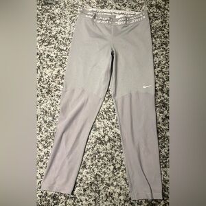 Women’s Nike Pro Dri-Fit Mesh Gray Running Leggings